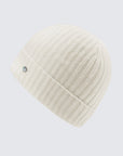 Women's 100% Pure Cashmere Ribbed Cuff Beanie