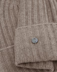 Women's 100% Pure Cashmere Ribbed Cuff Beanie