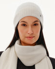 Women's 100% Pure Cashmere Ribbed Cuff Beanie