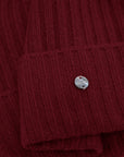 Women's 100% Pure Cashmere Ribbed Cuff Beanie
