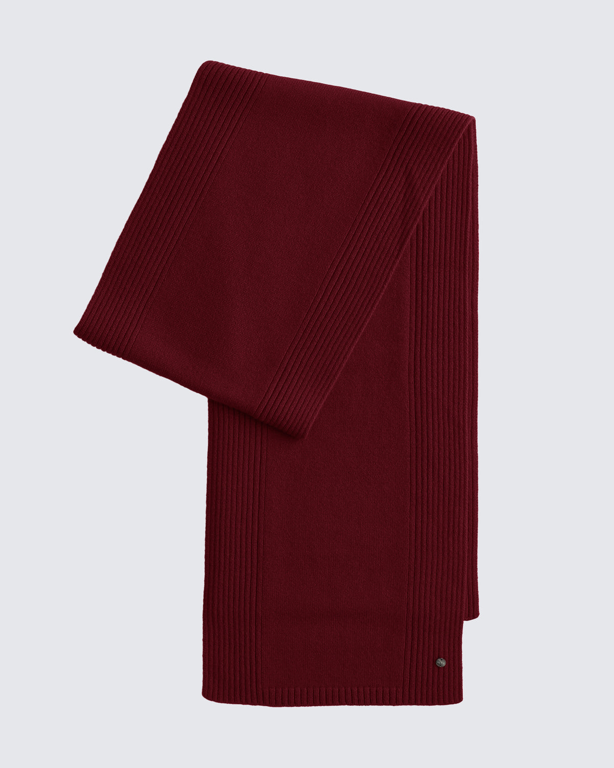 Women's 100% Pure Cashmere Ribbed Scarf