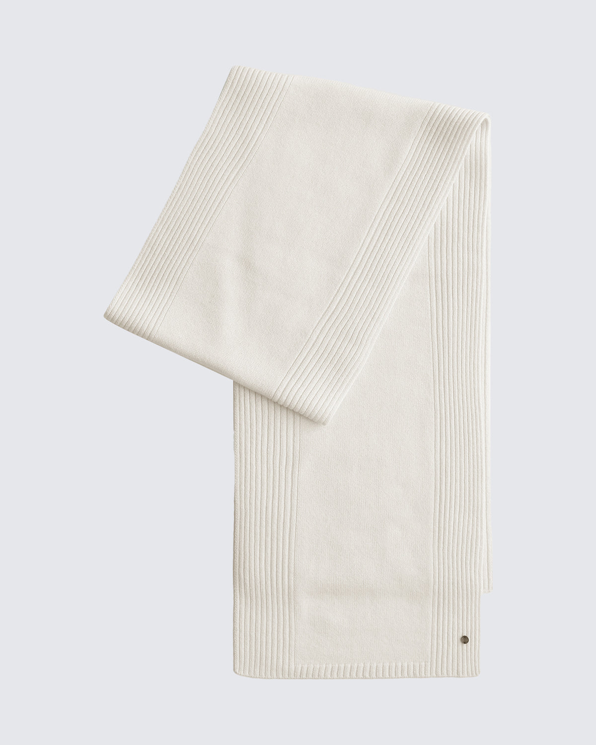 Women's 100% Pure Cashmere Ribbed Scarf