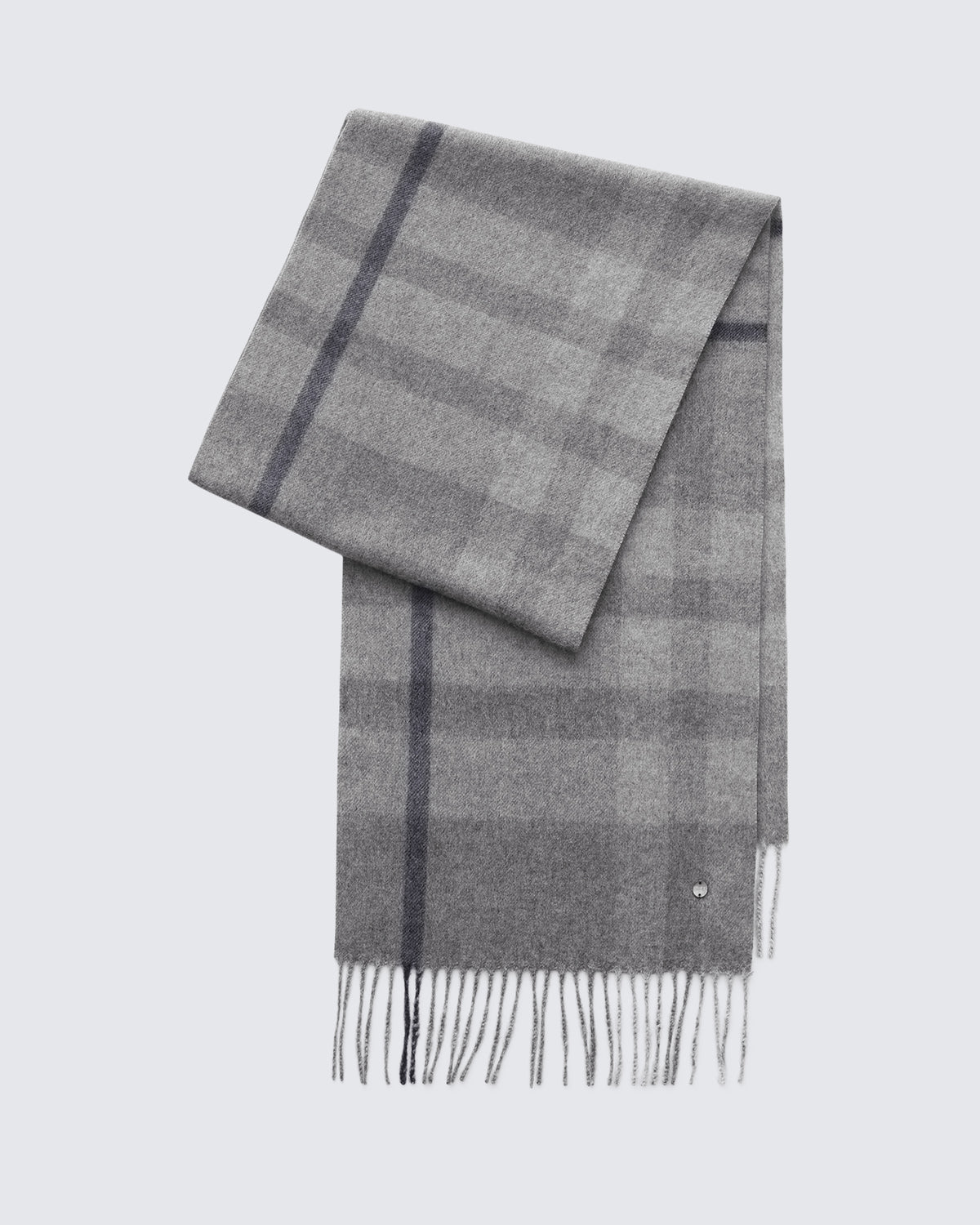 100% Pure Cashmere Brushed Check Scarf