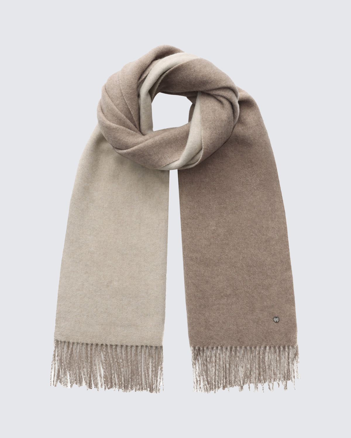 100% Pure Cashmere Double-Layer Brushed Scarf