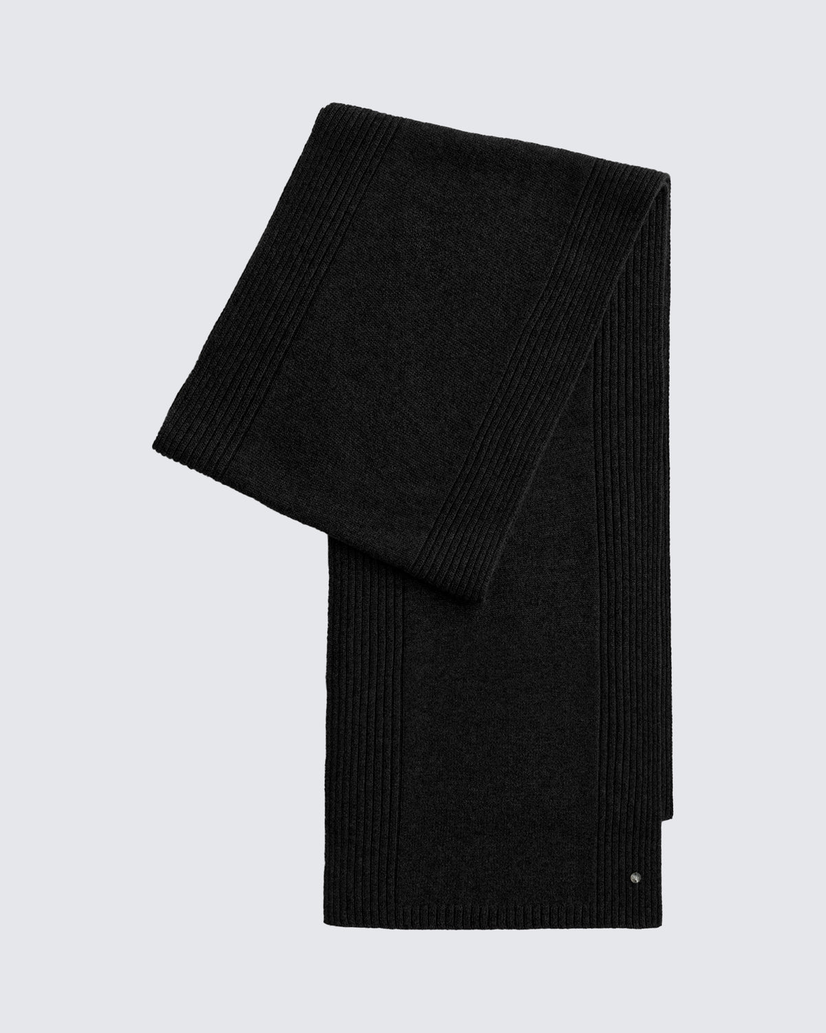 Women's 100% Pure Cashmere Ribbed Scarf