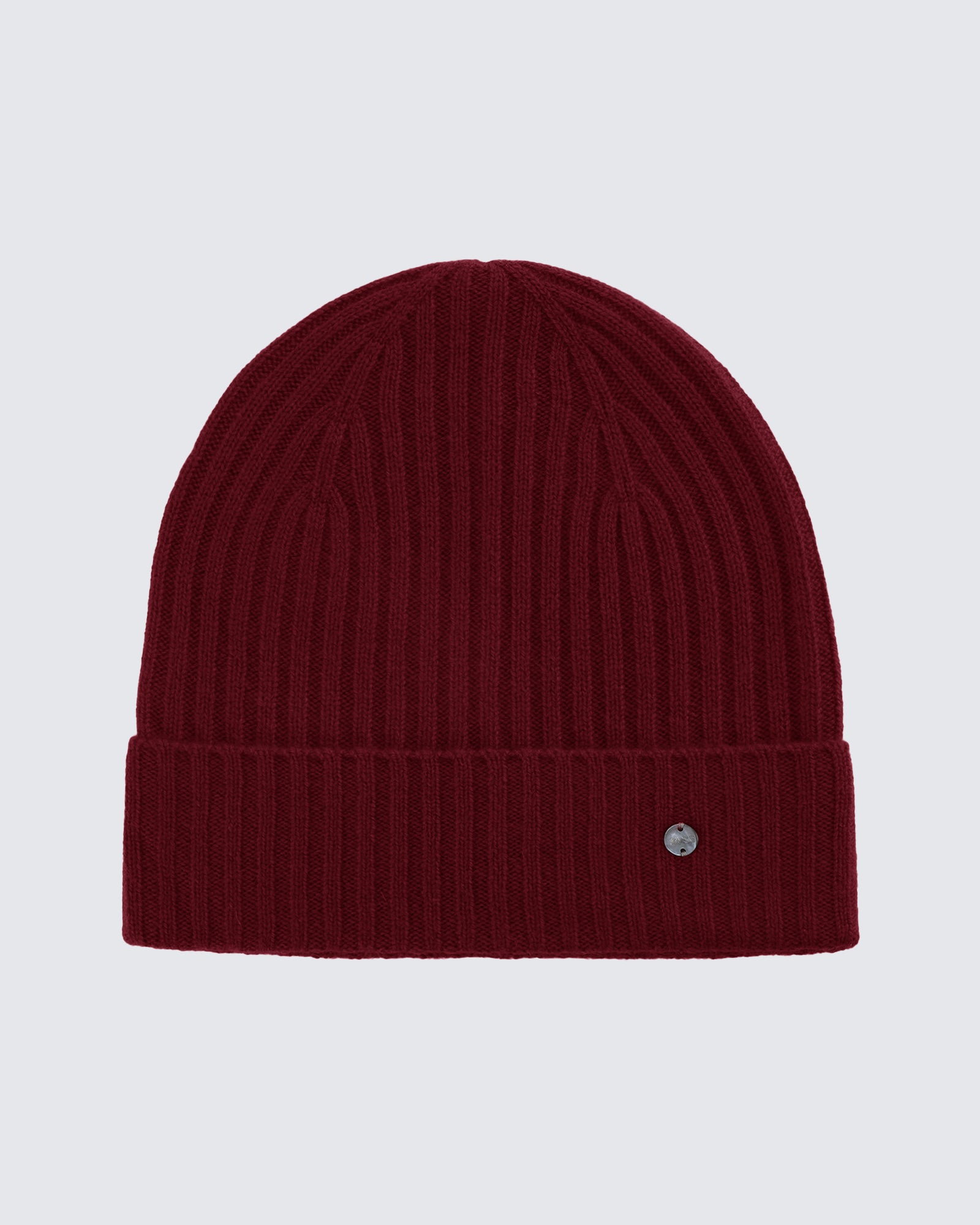 Women's 100% Pure Cashmere Ribbed Cuff Beanie