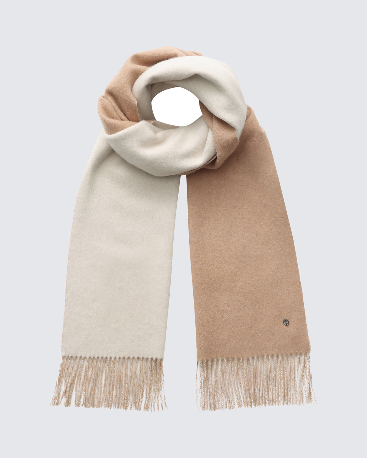 100% Pure Cashmere Double-Layer Brushed Scarf