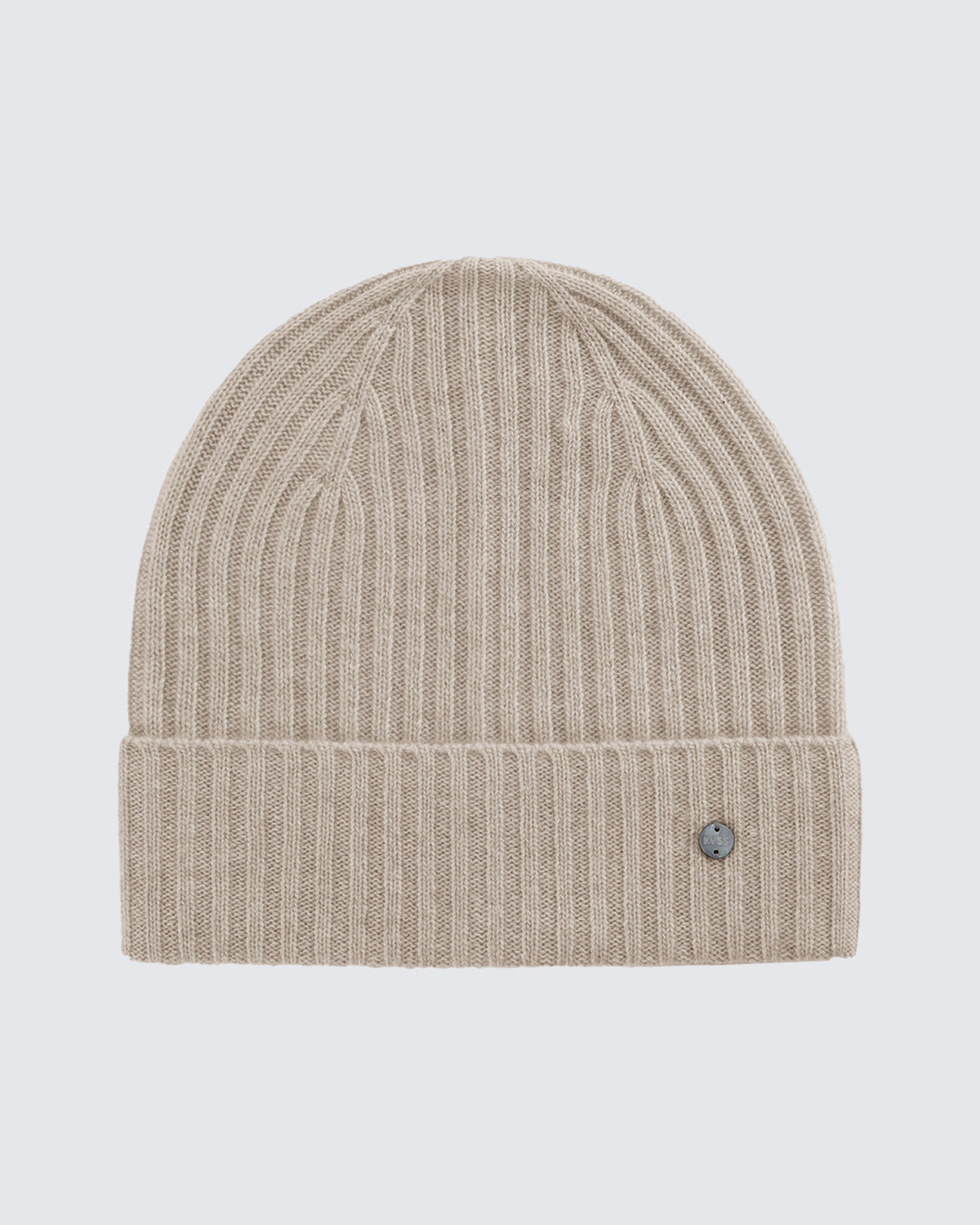 Women's 100% Pure Cashmere Ribbed Cuff Beanie
