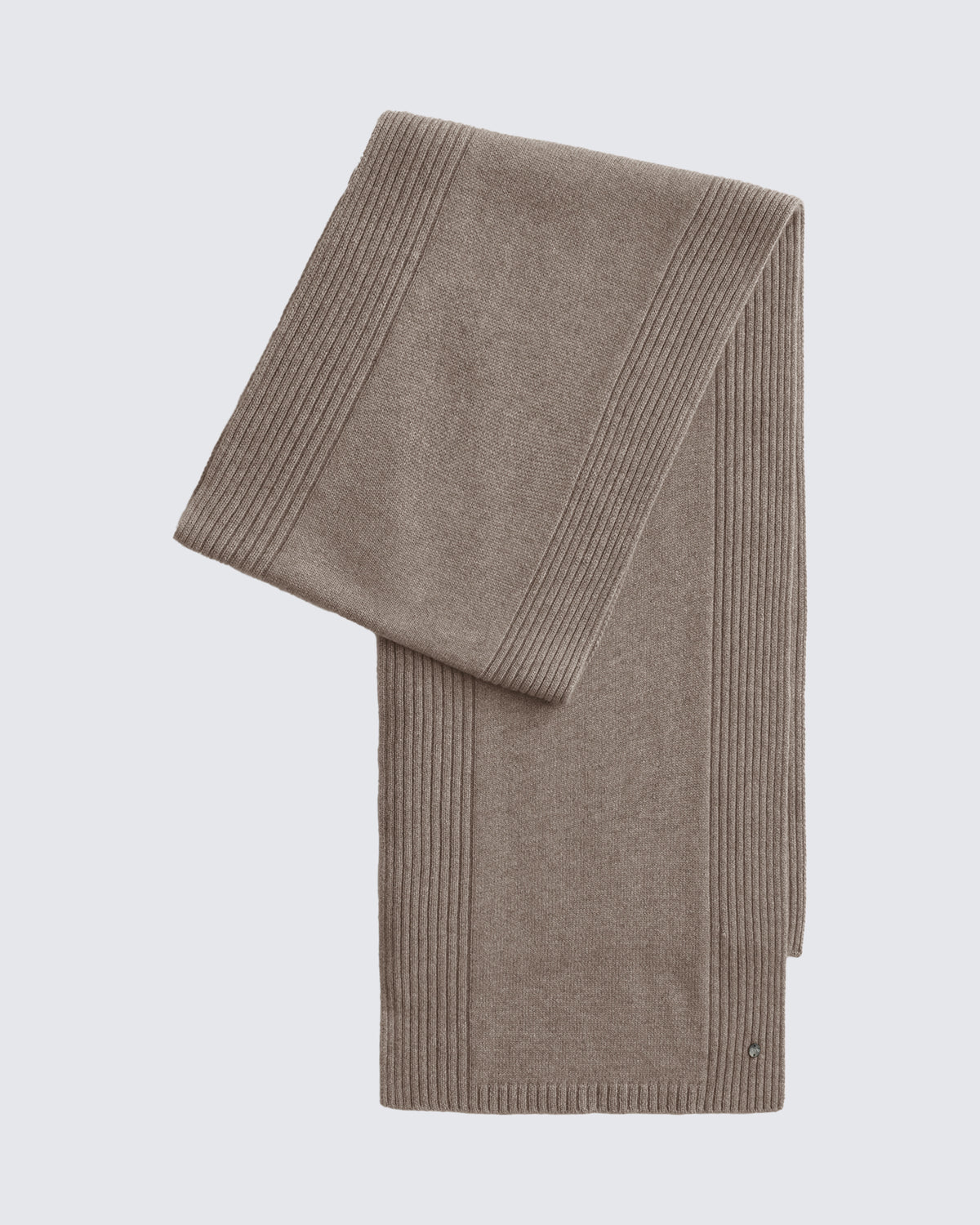 Women's 100% Pure Cashmere Ribbed Scarf
