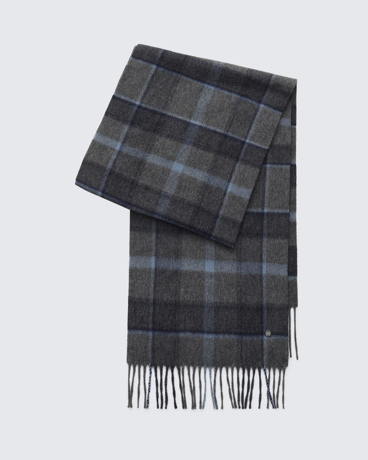 100% Pure Cashmere Brushed Check Scarf