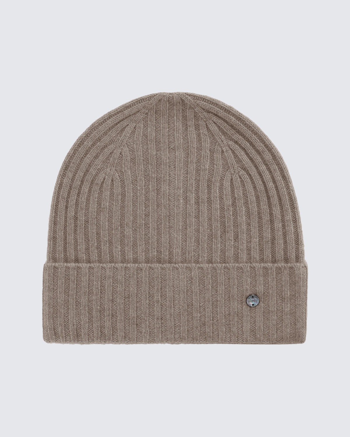 Women's 100% Pure Cashmere Ribbed Cuff Beanie