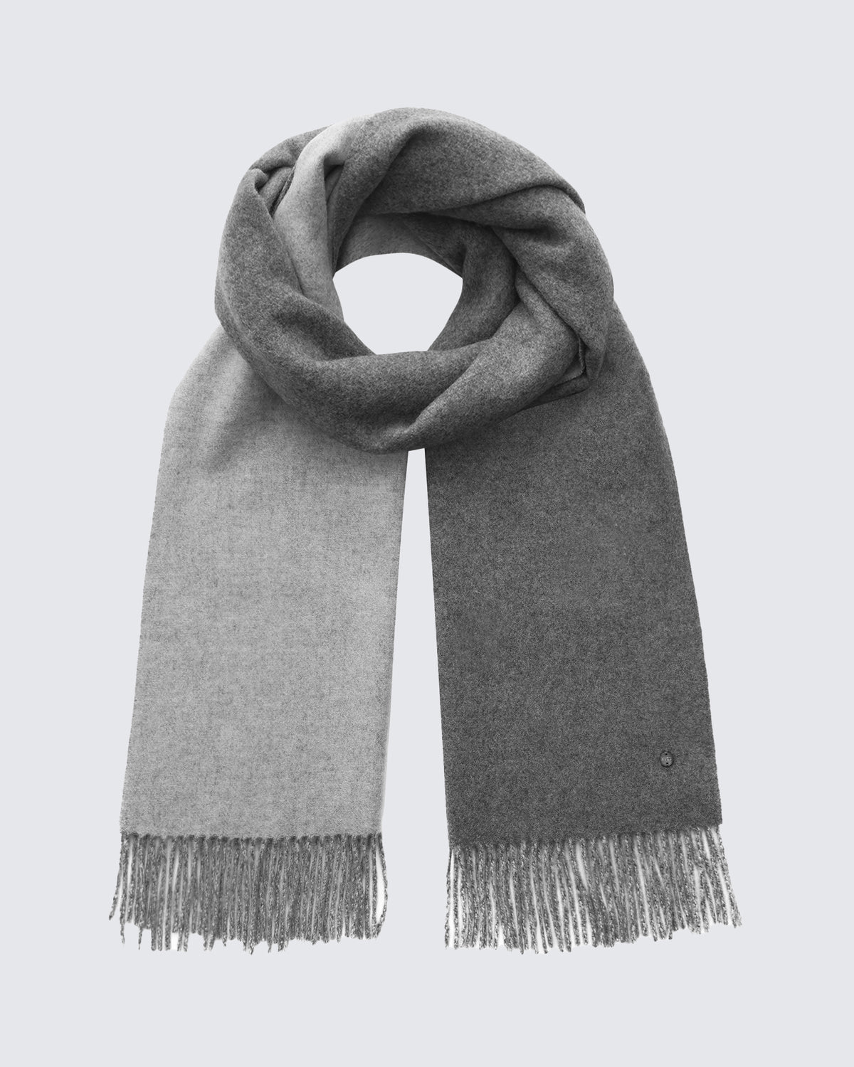 100% Pure Cashmere Double-Layer Brushed Scarf