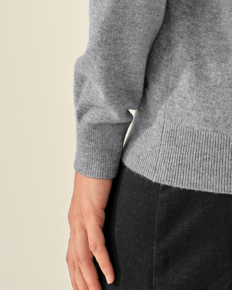 100% Cashmere Classic V - Neck Sweater