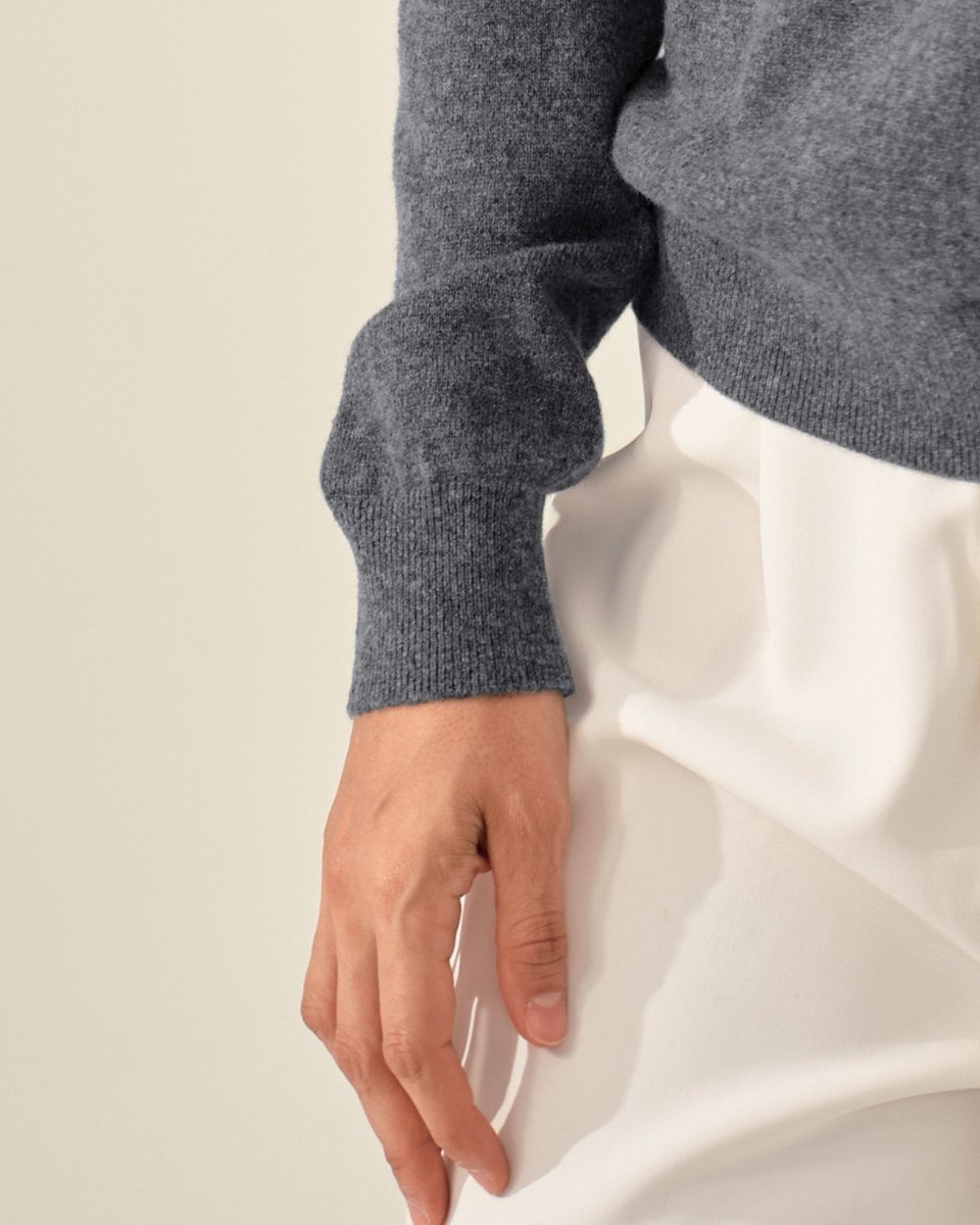 100% Cashmere Classic V - Neck Sweater