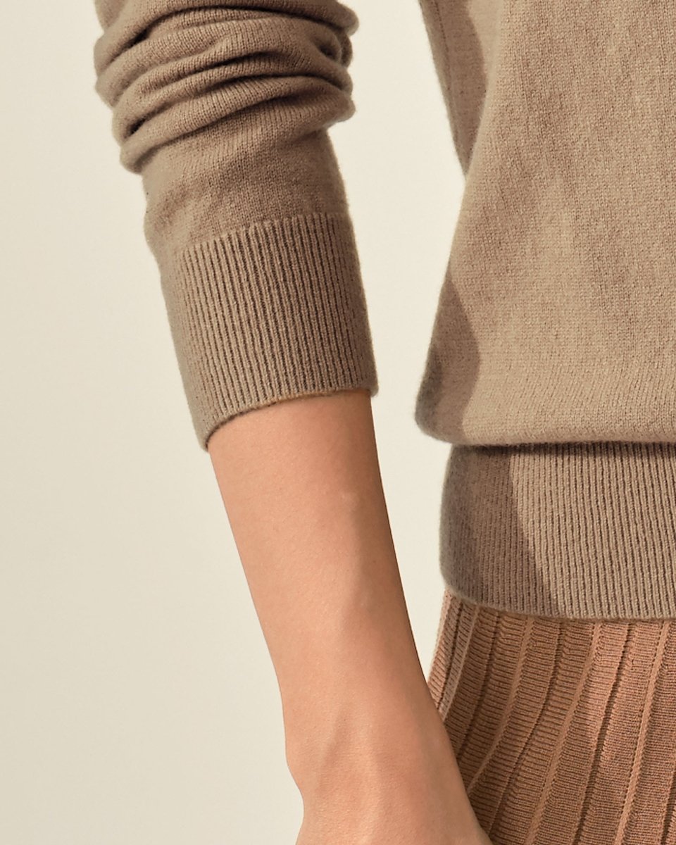 100% Cashmere Classic V - Neck Sweater