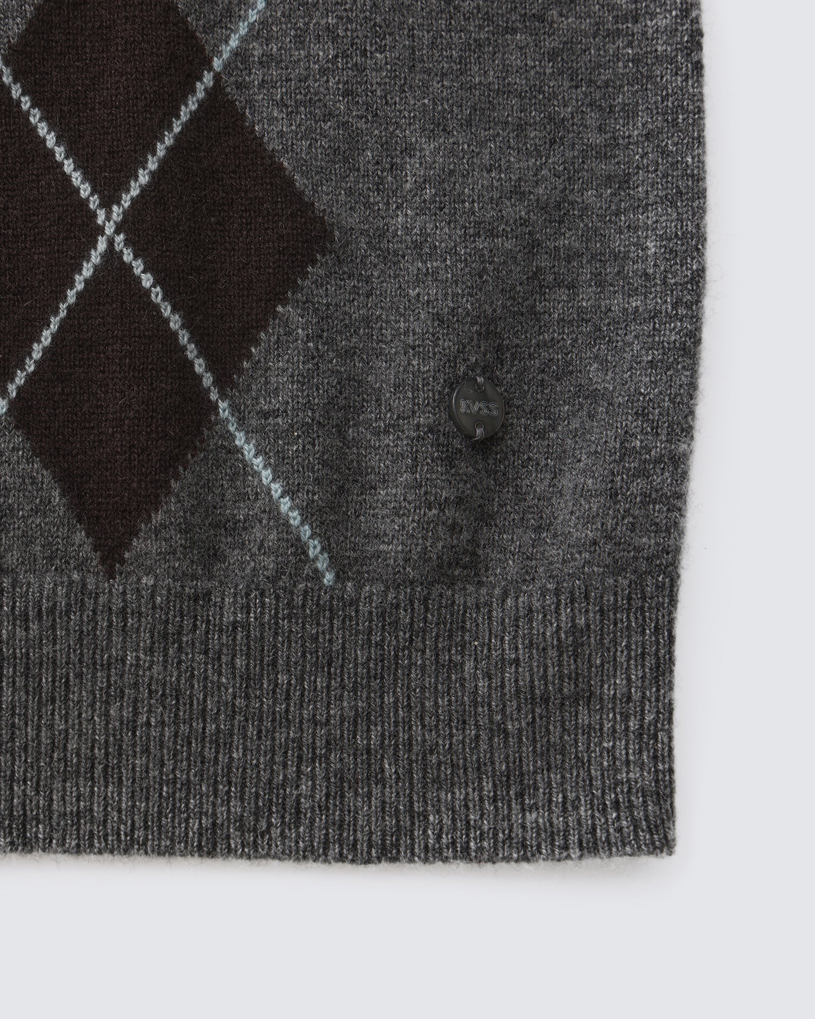 Women's 100% Pure Cashmere Argyle V-Neck Sweater