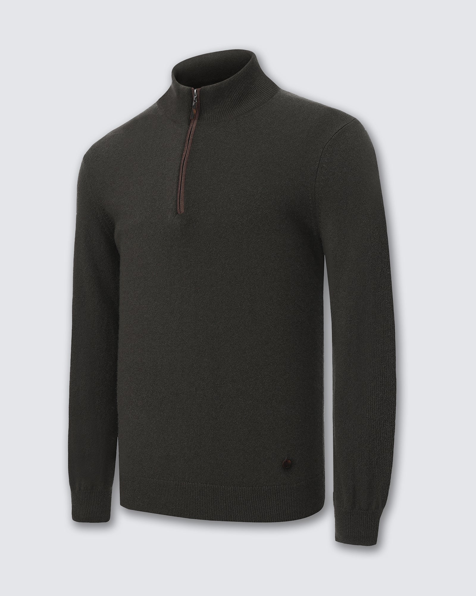 Men's 100% Pure Cashmere Quarter Zip Pullover