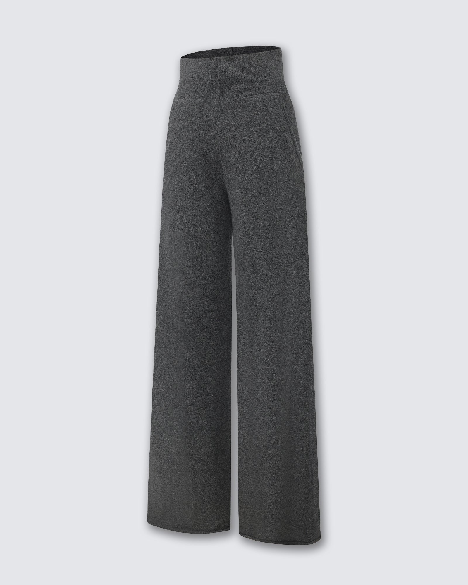 Women's 100% Pure Cashmere Wide-Leg Pants