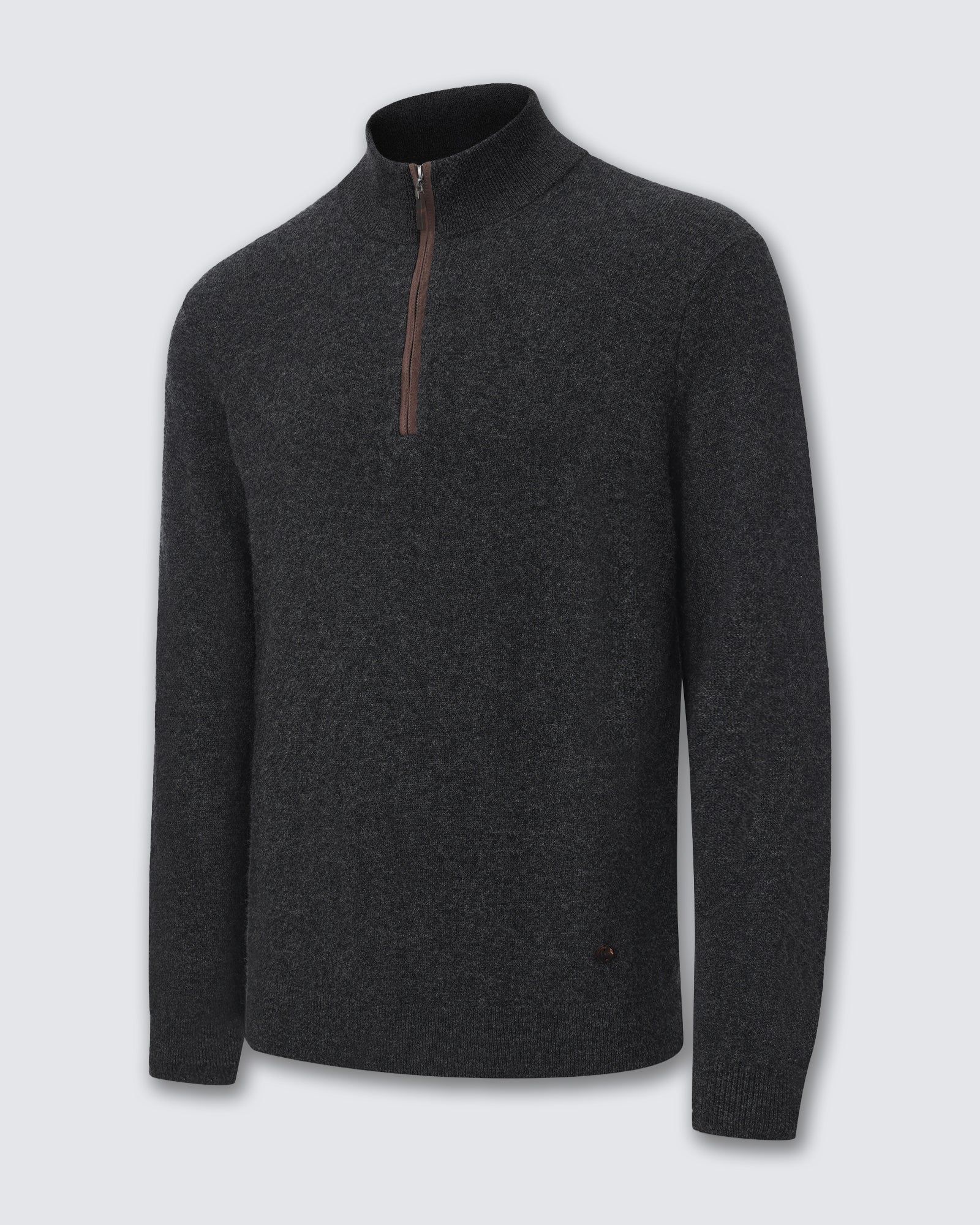 Men's 100% Pure Cashmere Quarter Zip Pullover