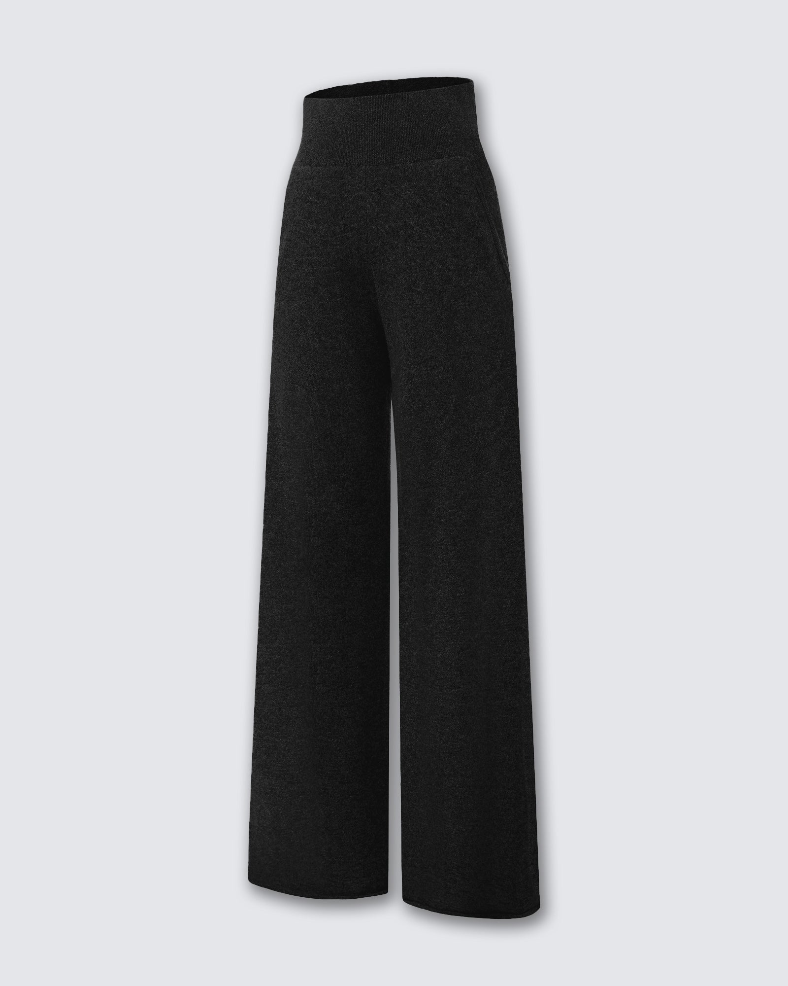 Women's 100% Pure Cashmere Wide-Leg Pants