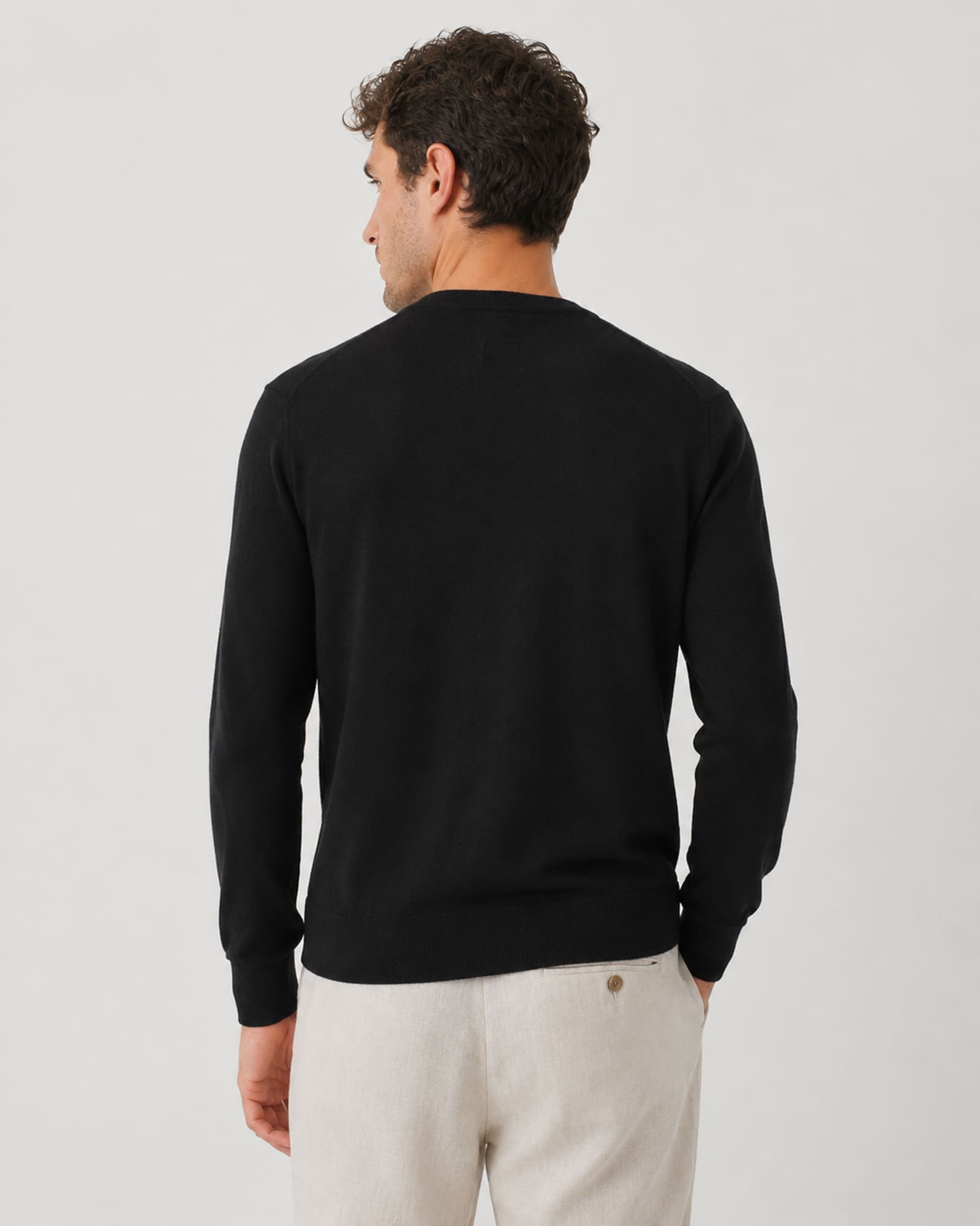 Lightweight 100% Cashmere Crewneck Sweater
