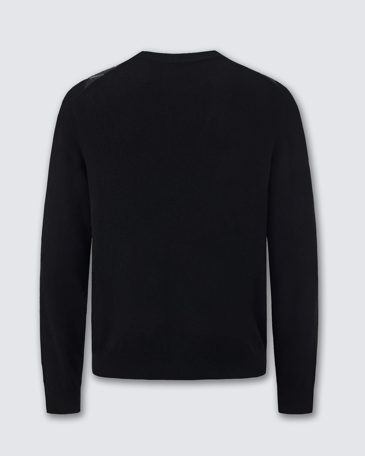 Men's 100% Cashmere Argyle Crew Neck Sweater