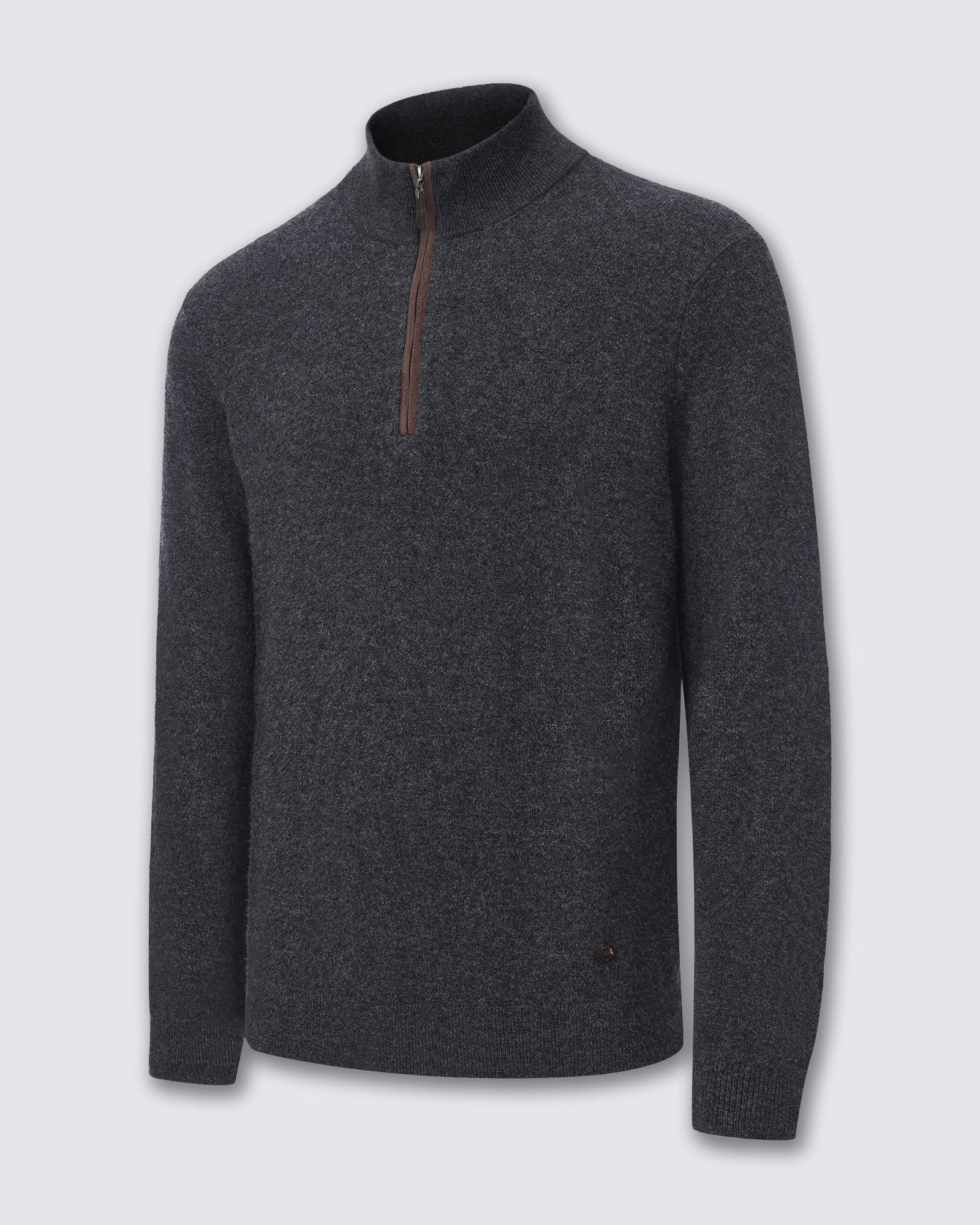 Men's 100% Pure Cashmere Quarter Zip Pullover