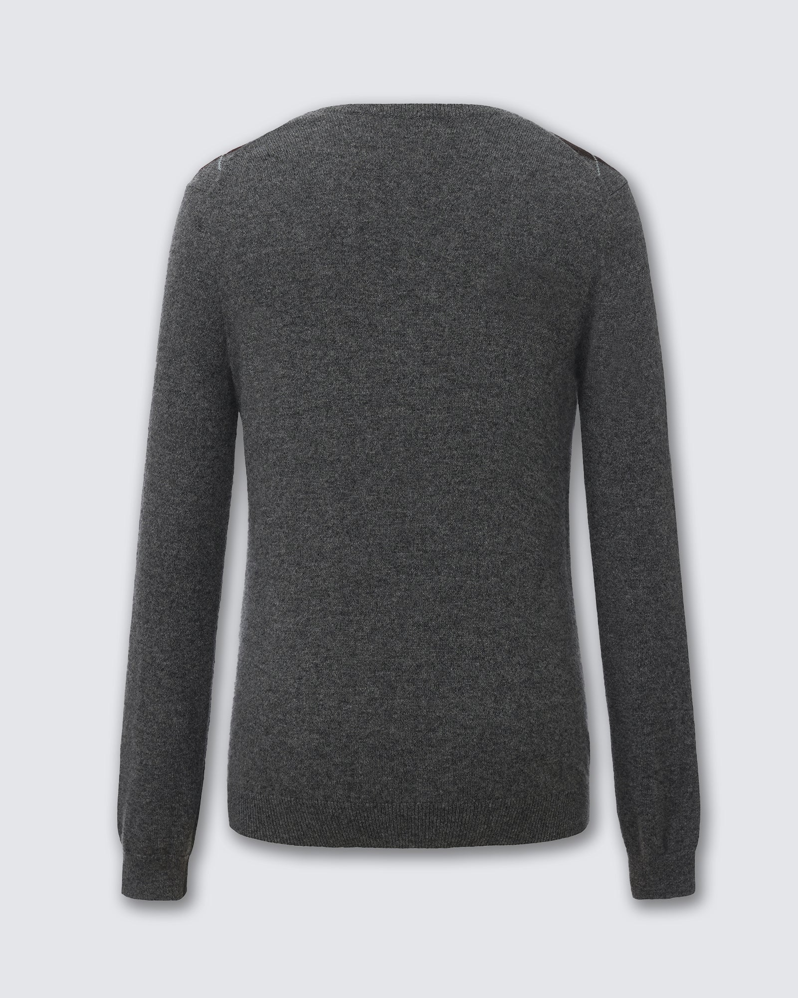 Women's 100% Pure Cashmere Argyle V-Neck Sweater
