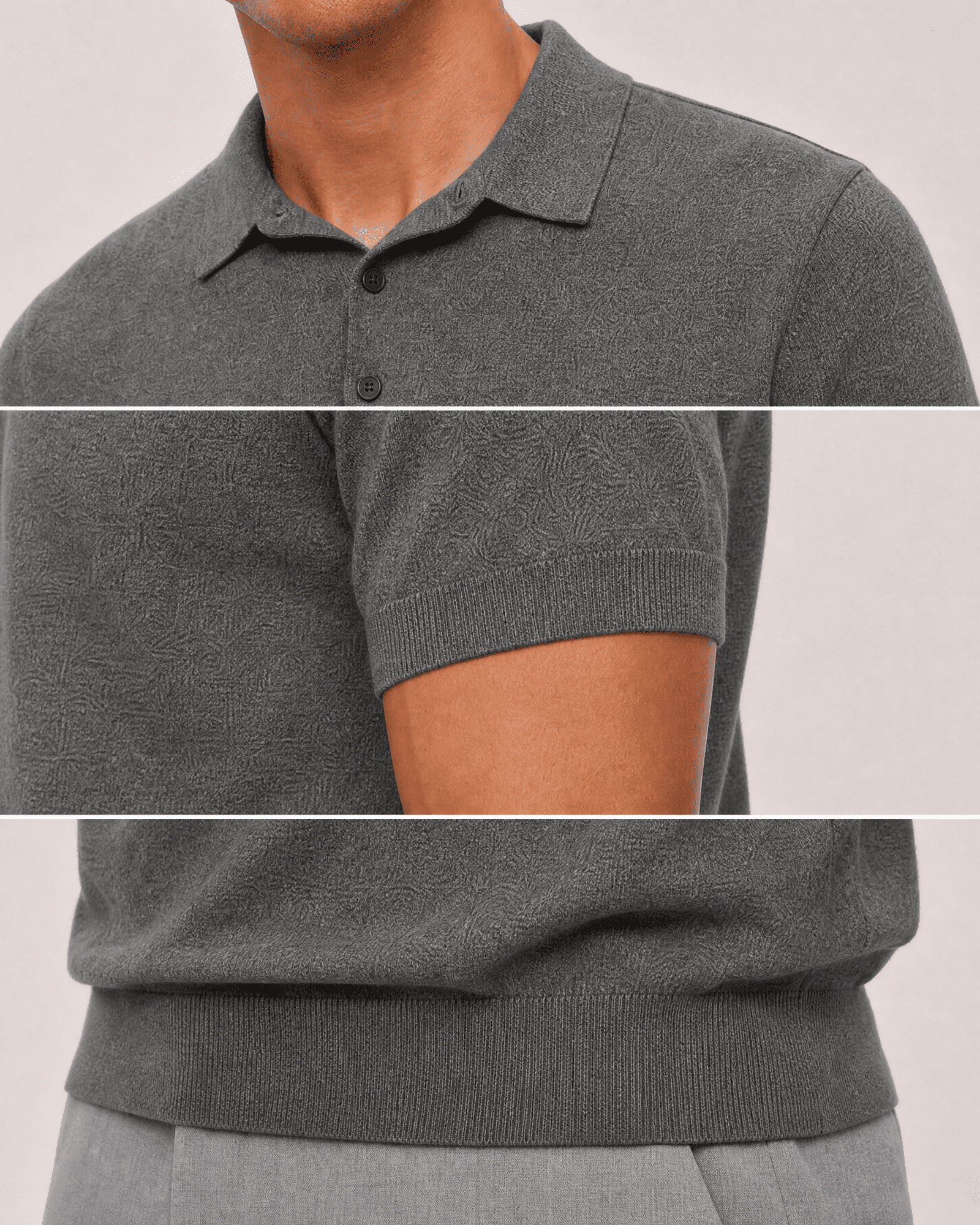 Breathable Pima Cotton Cashmere Polo Shirt
