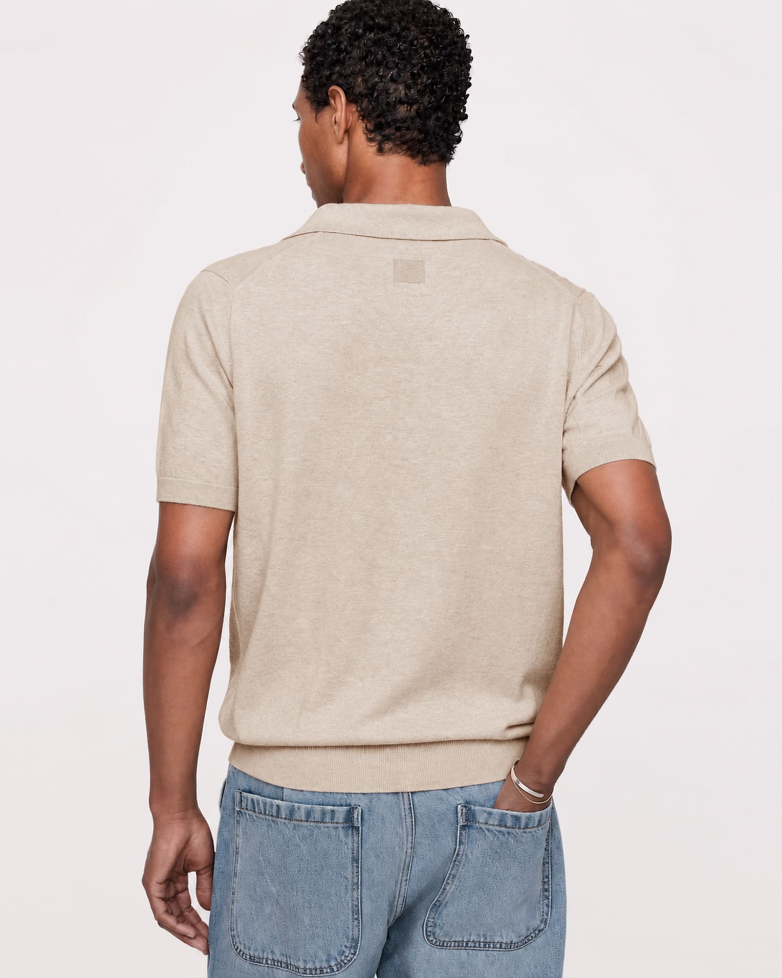 Breathable Pima Cotton Cashmere Polo Shirt