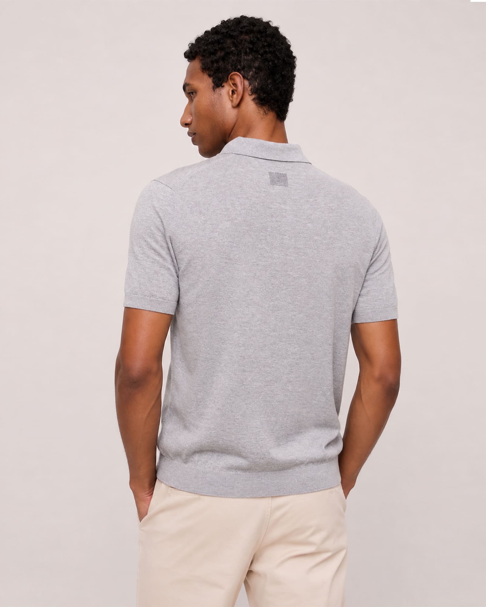 Breathable Pima Cotton Cashmere Polo Shirt