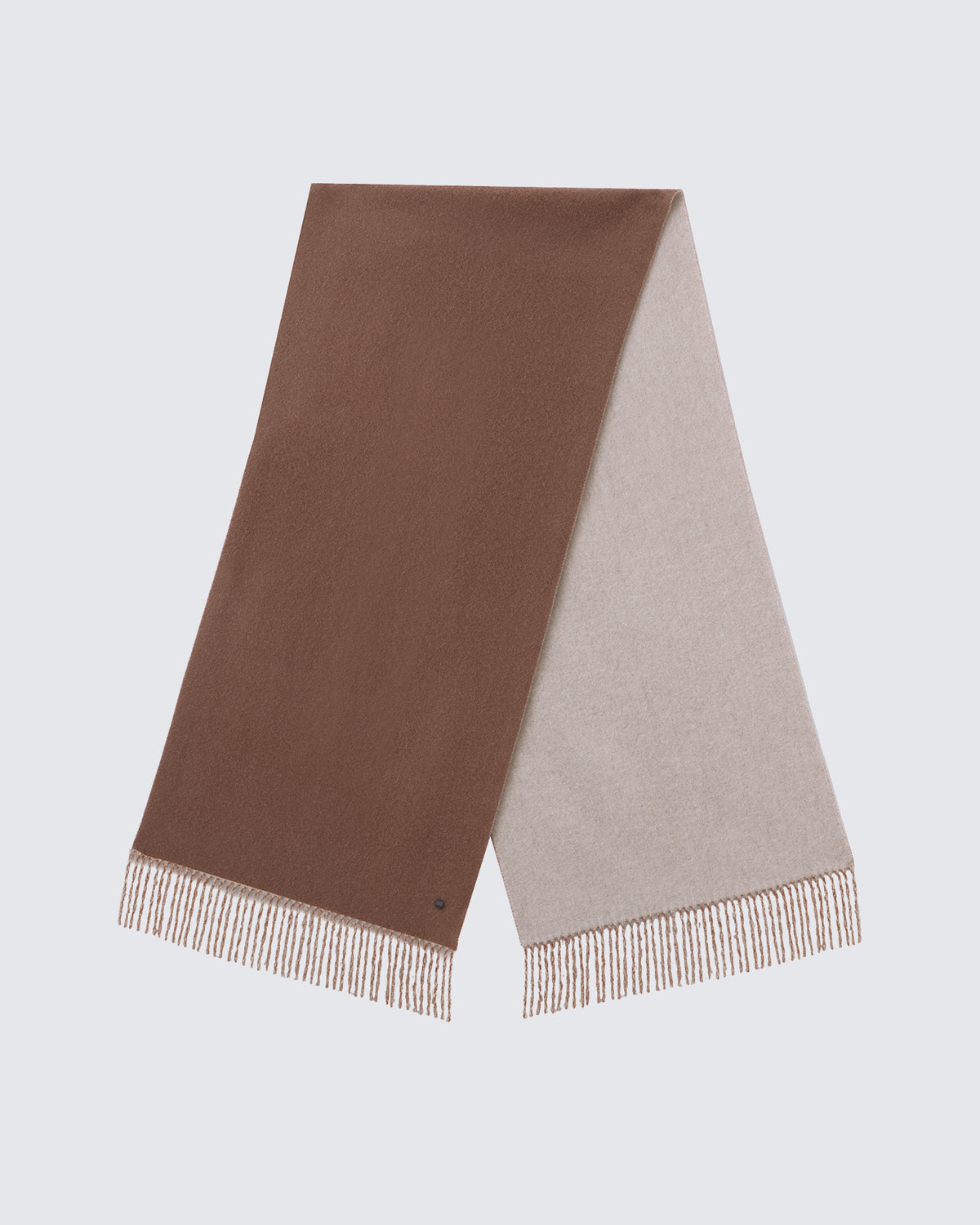 100% Pure Cashmere Double-Layer Brushed Scarf