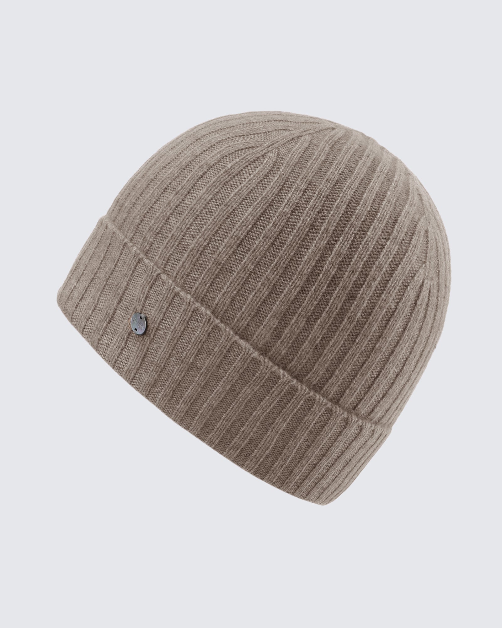 Women's 100% Pure Cashmere Ribbed Cuff Beanie