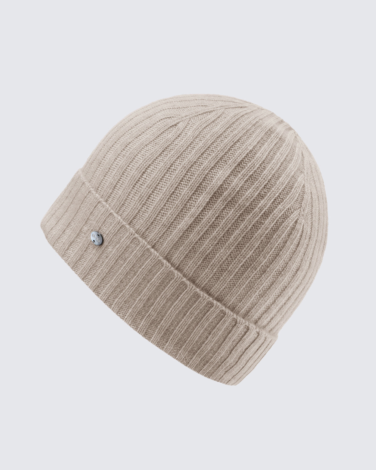 Women's 100% Pure Cashmere Ribbed Cuff Beanie