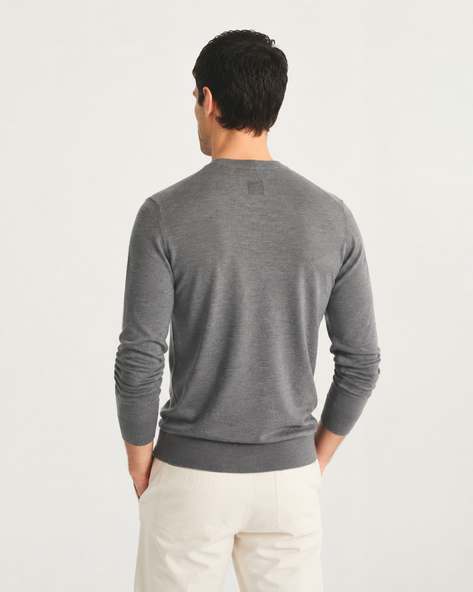 Lightweight 100% Cashmere Crewneck Sweater