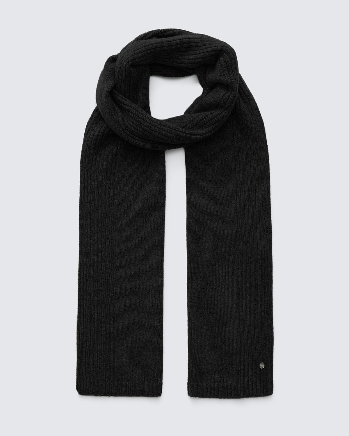 Women's 100% Pure Cashmere Ribbed Scarf