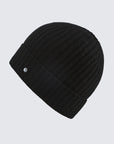Women's 100% Pure Cashmere Ribbed Cuff Beanie