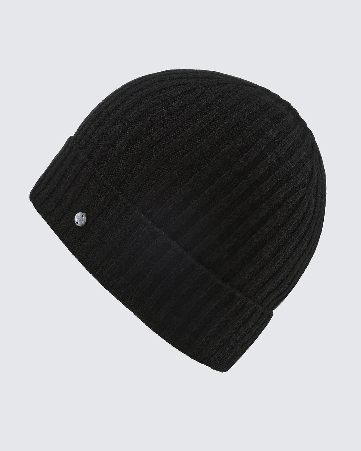 Women's 100% Pure Cashmere Ribbed Cuff Beanie