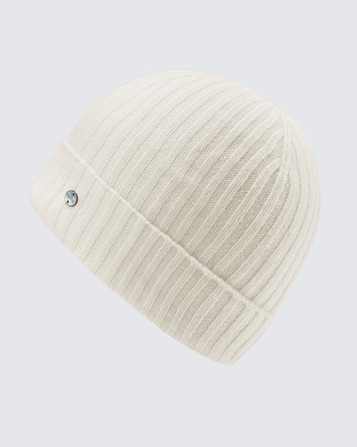 Women's 100% Pure Cashmere Ribbed Cuff Beanie