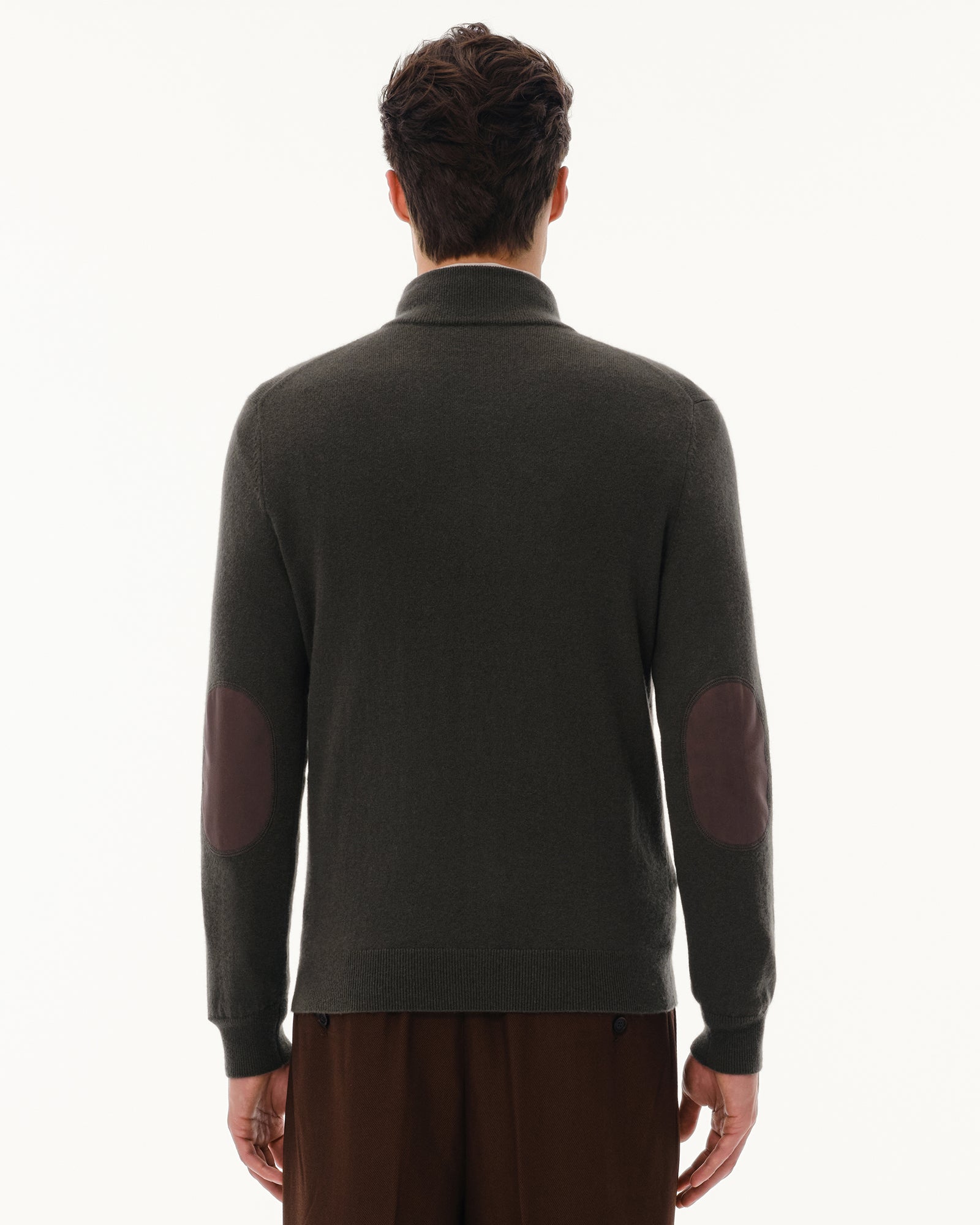 Men's 100% Pure Cashmere Quarter Zip Pullover