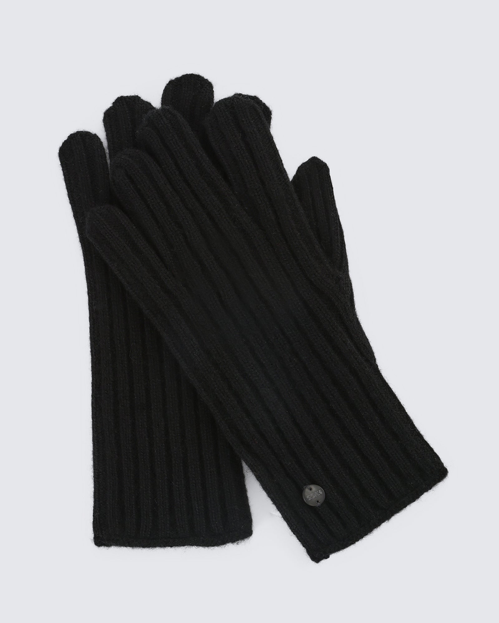 Women's 100% Pure Cashmere Ribbed Gloves