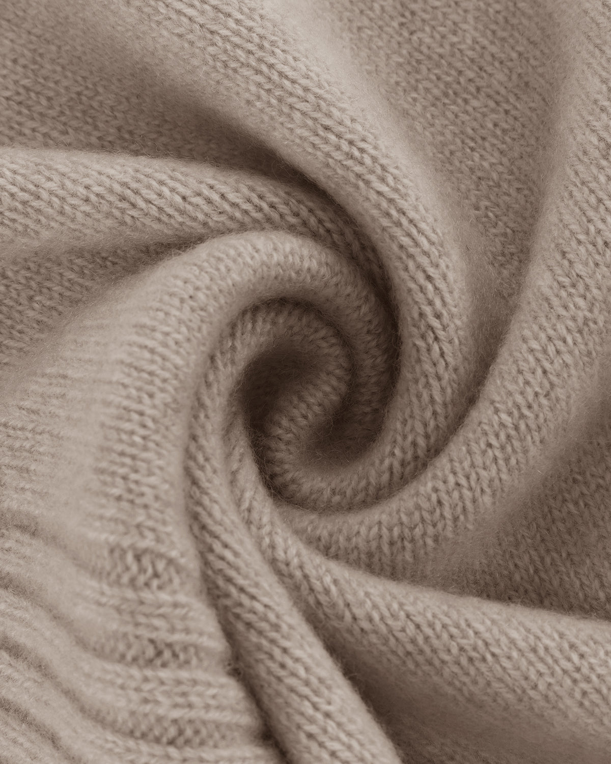 Women's 100% Pure Cashmere Ribbed Scarf