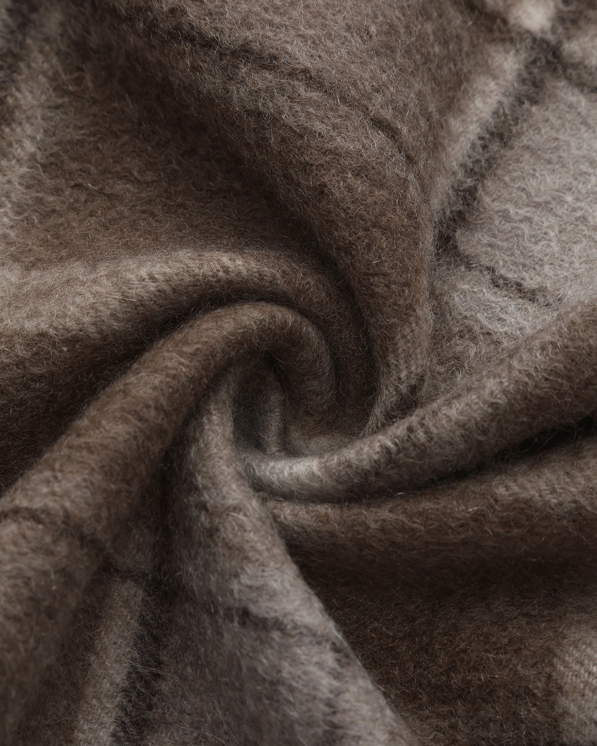 100% Pure Cashmere Brushed Check Scarf