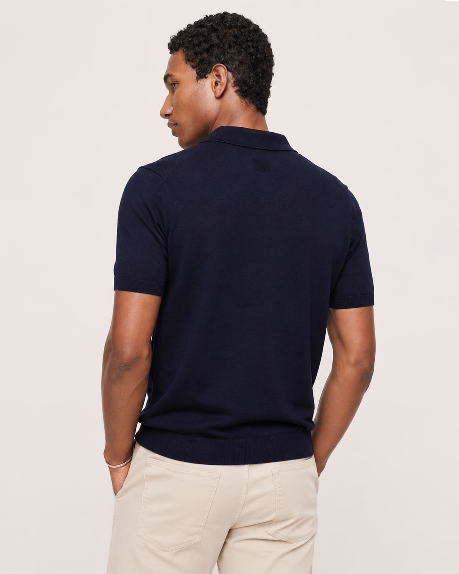 Breathable Pima Cotton Cashmere Polo Shirt
