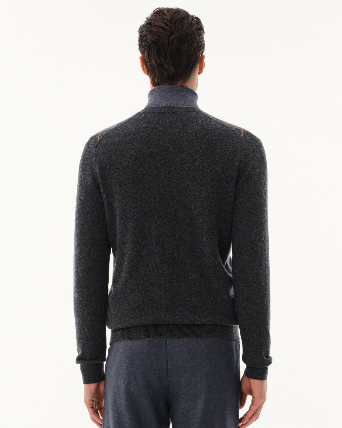 Men's 100% Pure Cashmere Argyle V-Neck Cardigan