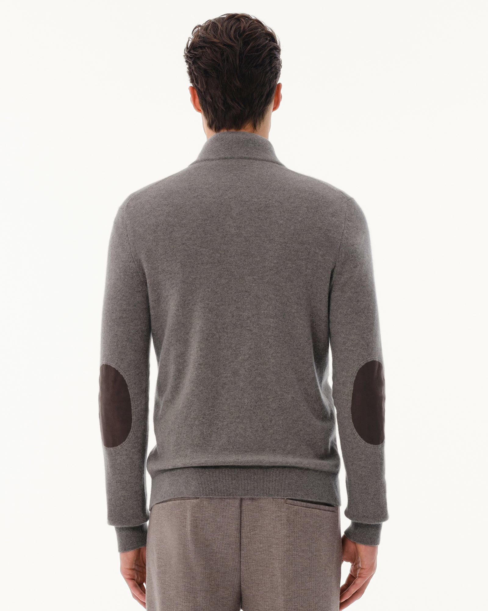 Men's 100% Pure Cashmere Quarter Zip Pullover