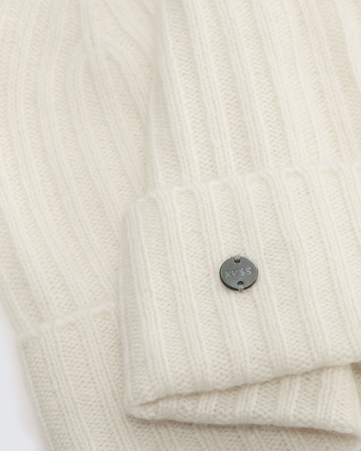 Women's 100% Pure Cashmere Ribbed Cuff Beanie
