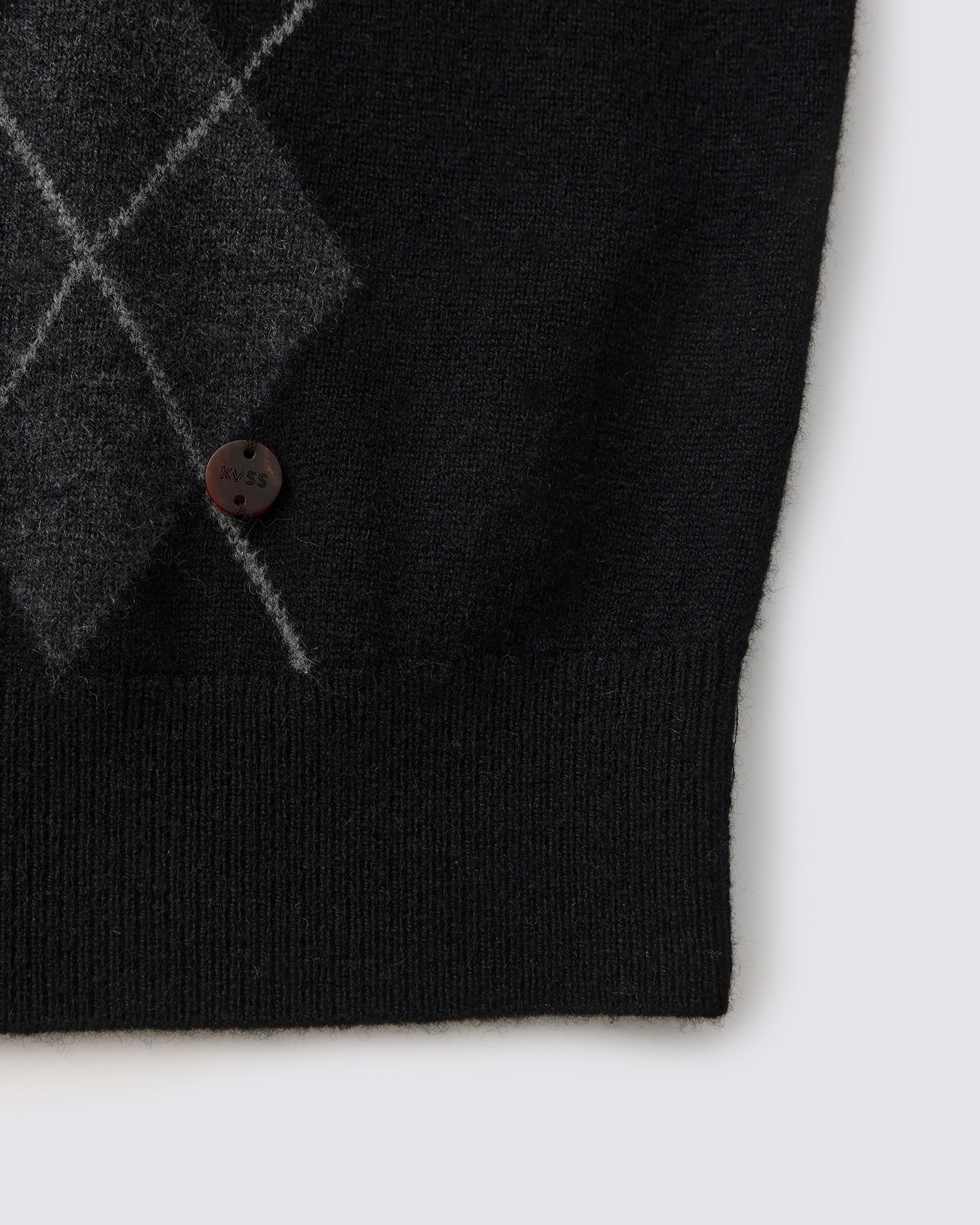 Men's 100% Pure Cashmere Argyle V-Neck Cardigan