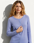 Lightweight Cashmere Silk Crew Cardigan