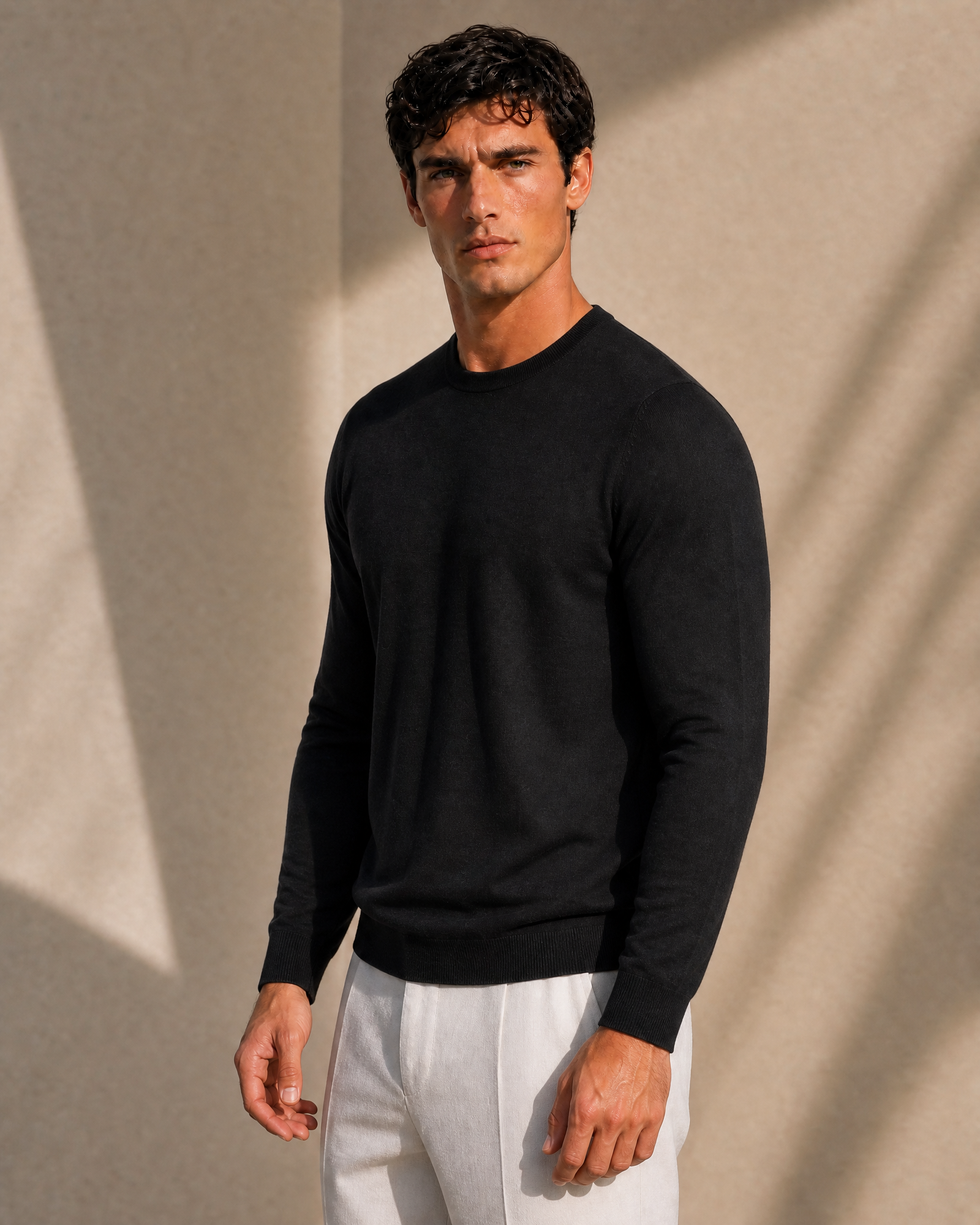 100% Cashmere Lightweight Crewneck Sweater
